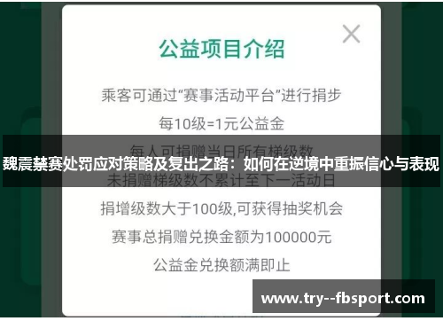 魏震禁赛处罚应对策略及复出之路：如何在逆境中重振信心与表现